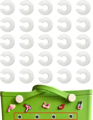 Lopau Charm Fastners Insert Accessory for Bogg Bag, Keep Charms From Falling Off Blank Bit Accessories Compatible with Bogg, Simply Southern Beach Tote