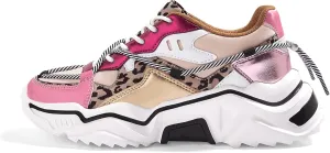 LUCKY STEP Women's Platform Colorful Fashion Sneakers Retro Colorblock Stylish Cute Chunky Dad Walking Shoes