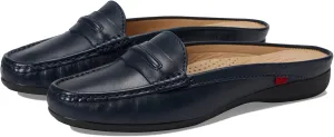 Marc Joseph New York Women's Leather Made in Brazil Luxury Mule Slide with Penny Detail