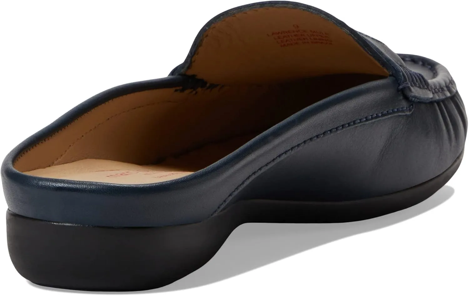 Marc Joseph New York Women's Leather Made in Brazil Luxury Mule Slide with Penny Detail