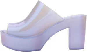 Melissa Mule Heel Collection - Fashion Sandal for Women - Iridescent Comfortable Mule Style - High-Shine Upper with Bubblegum Scent - Chic and Sophisticated