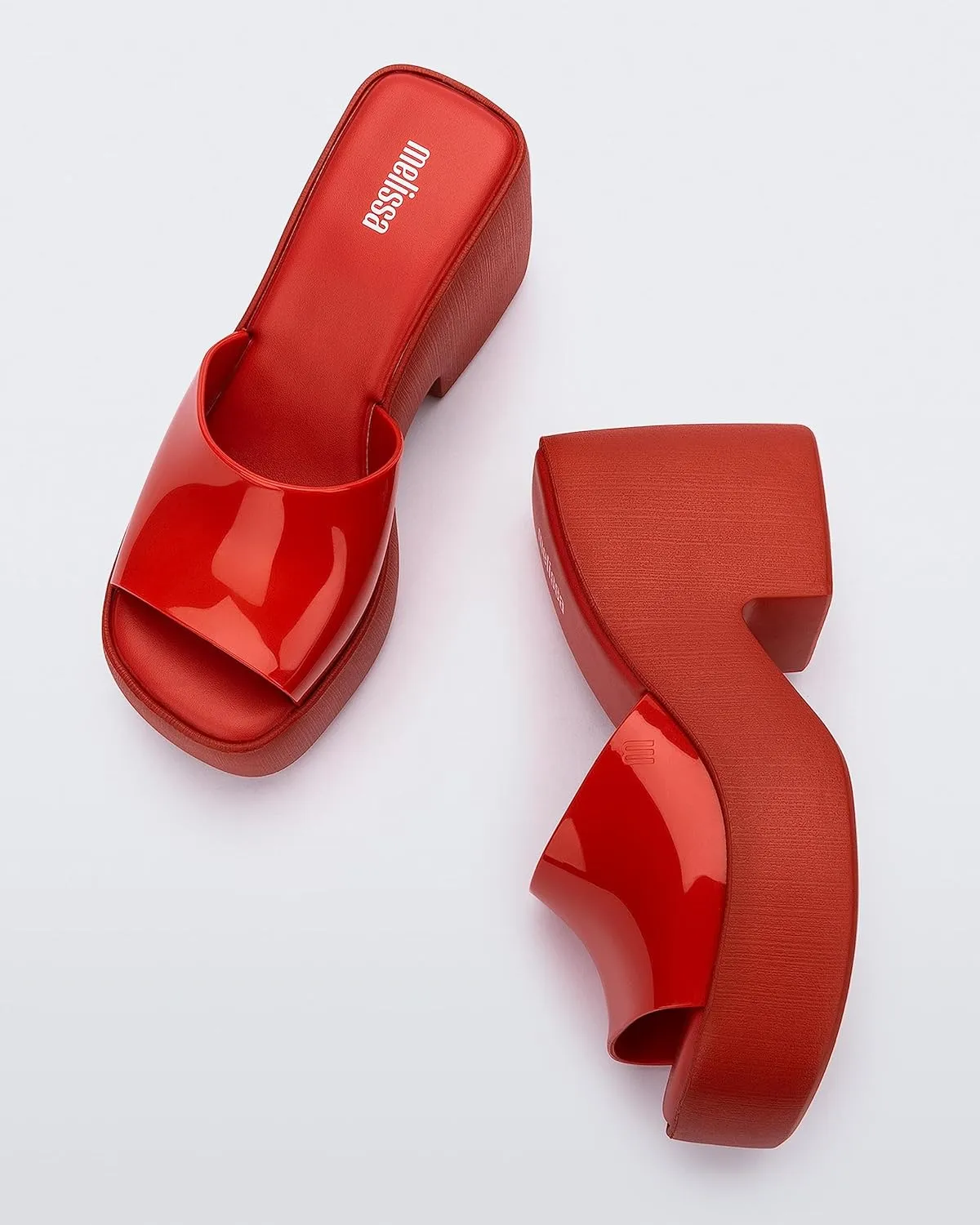 Melissa Posh Slip-On Platform Jelly Heels for Women