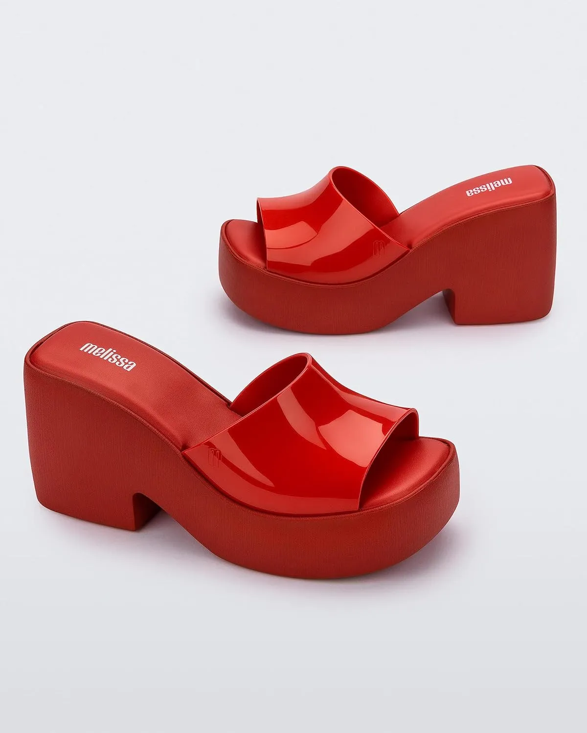 Melissa Posh Slip-On Platform Jelly Heels for Women