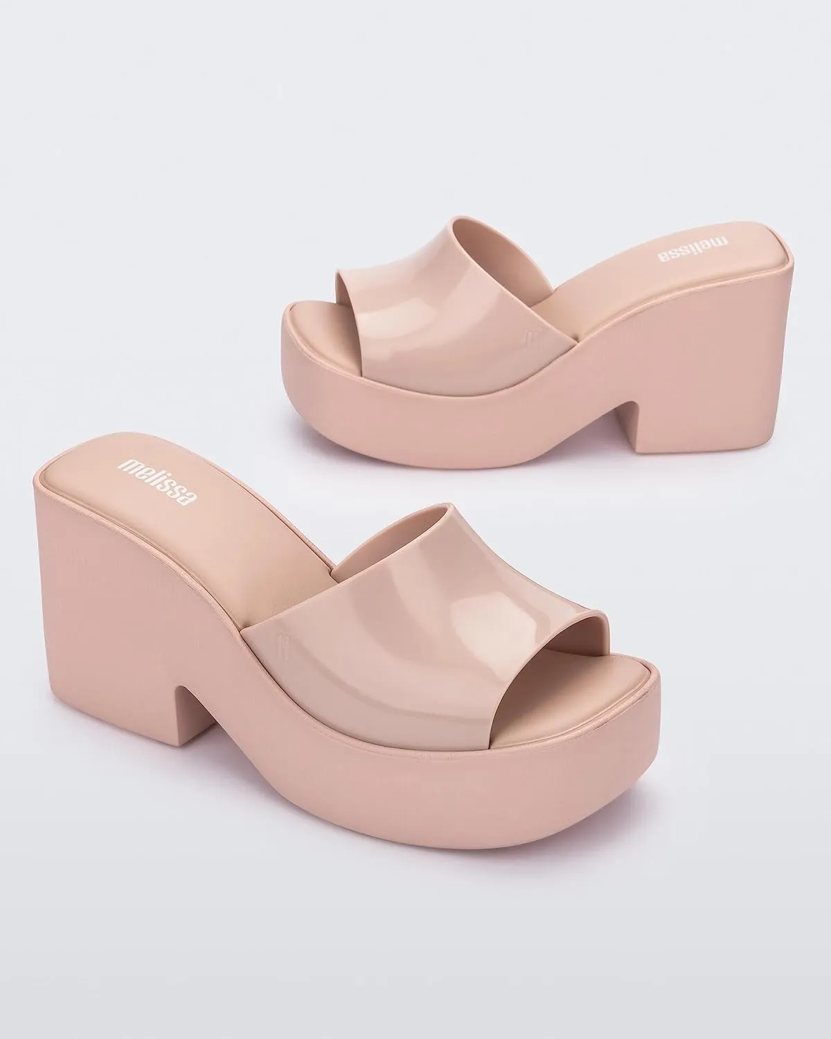 Melissa Posh Slip-On Platform Jelly Heels for Women