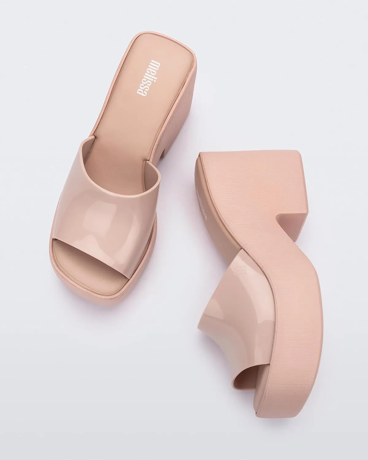 Melissa Posh Slip-On Platform Jelly Heels for Women
