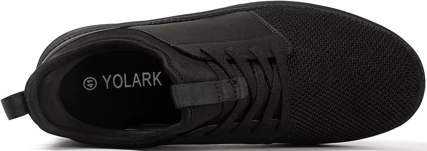 Men Casual Dress Shoes Hands Free Slip On Laceless Fashion Sneakers Lightweight Breathable Walking Shoes Gym Tennis Athletic