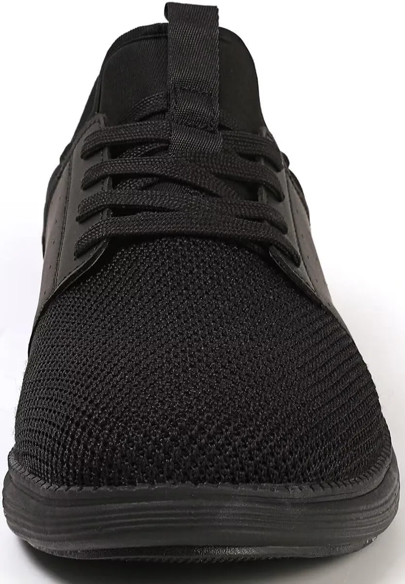 Men Casual Dress Shoes Hands Free Slip On Laceless Fashion Sneakers Lightweight Breathable Walking Shoes Gym Tennis Athletic