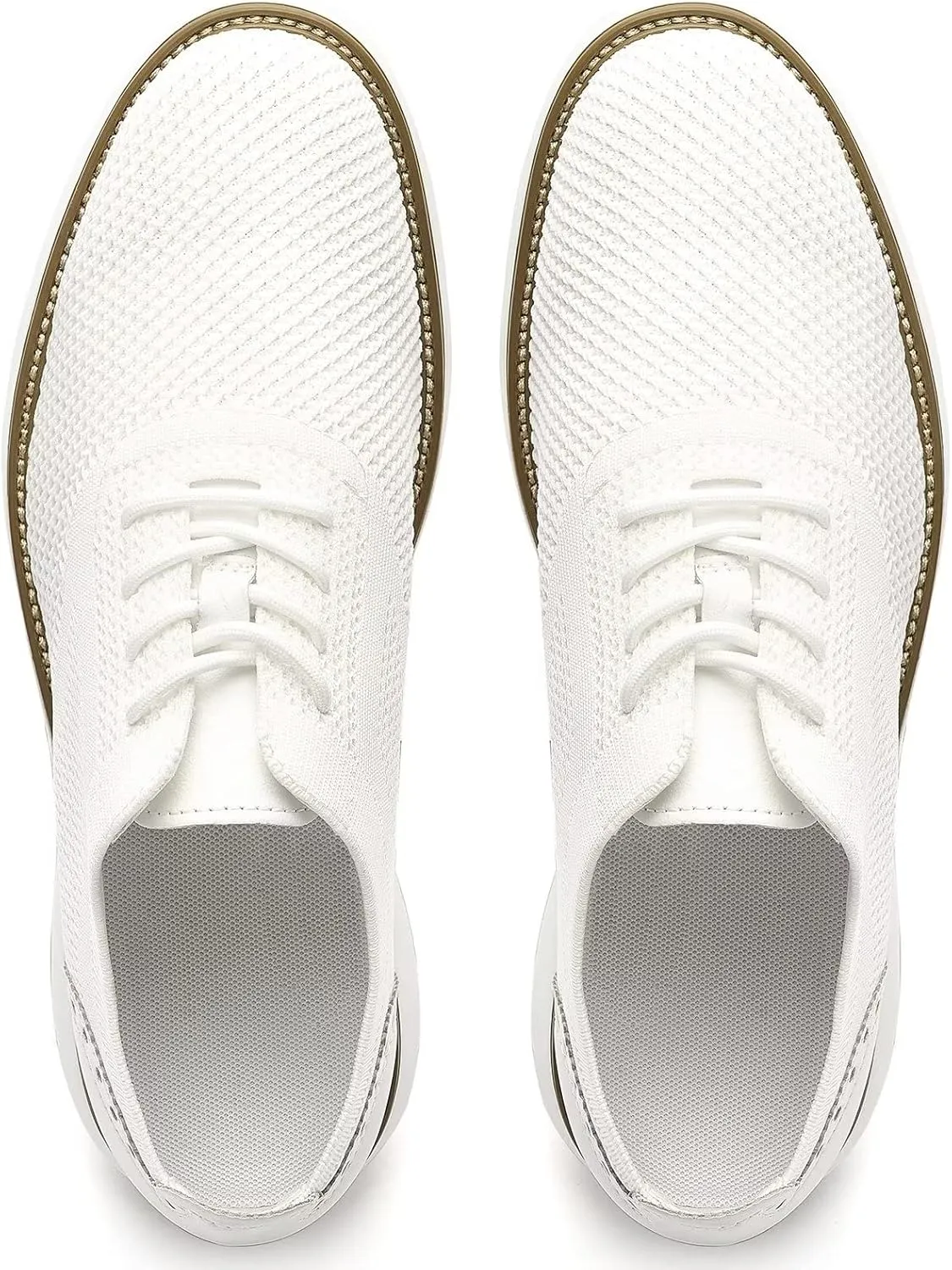 Men's Casual Sneakers Dress Shoes - Comfort Dress Sneakers Mesh Knit Lightweight Breathable Formal Oxford Business Shoes