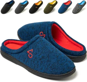 Men's Cozy House Slippers Indoor Shoes Memory Foam Insoles & Rubber Soles