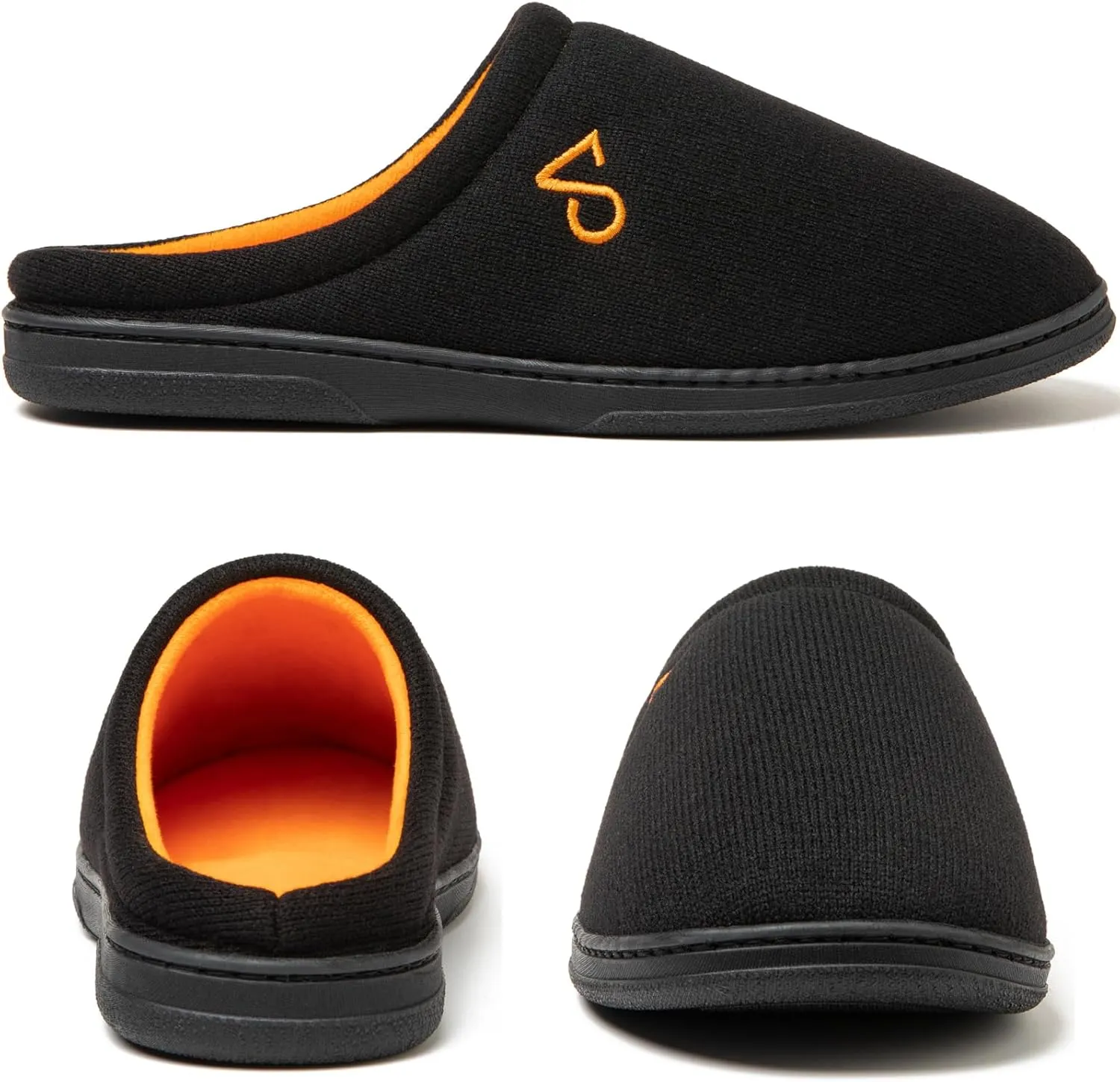 Men's Cozy House Slippers Indoor Shoes Memory Foam Insoles & Rubber Soles