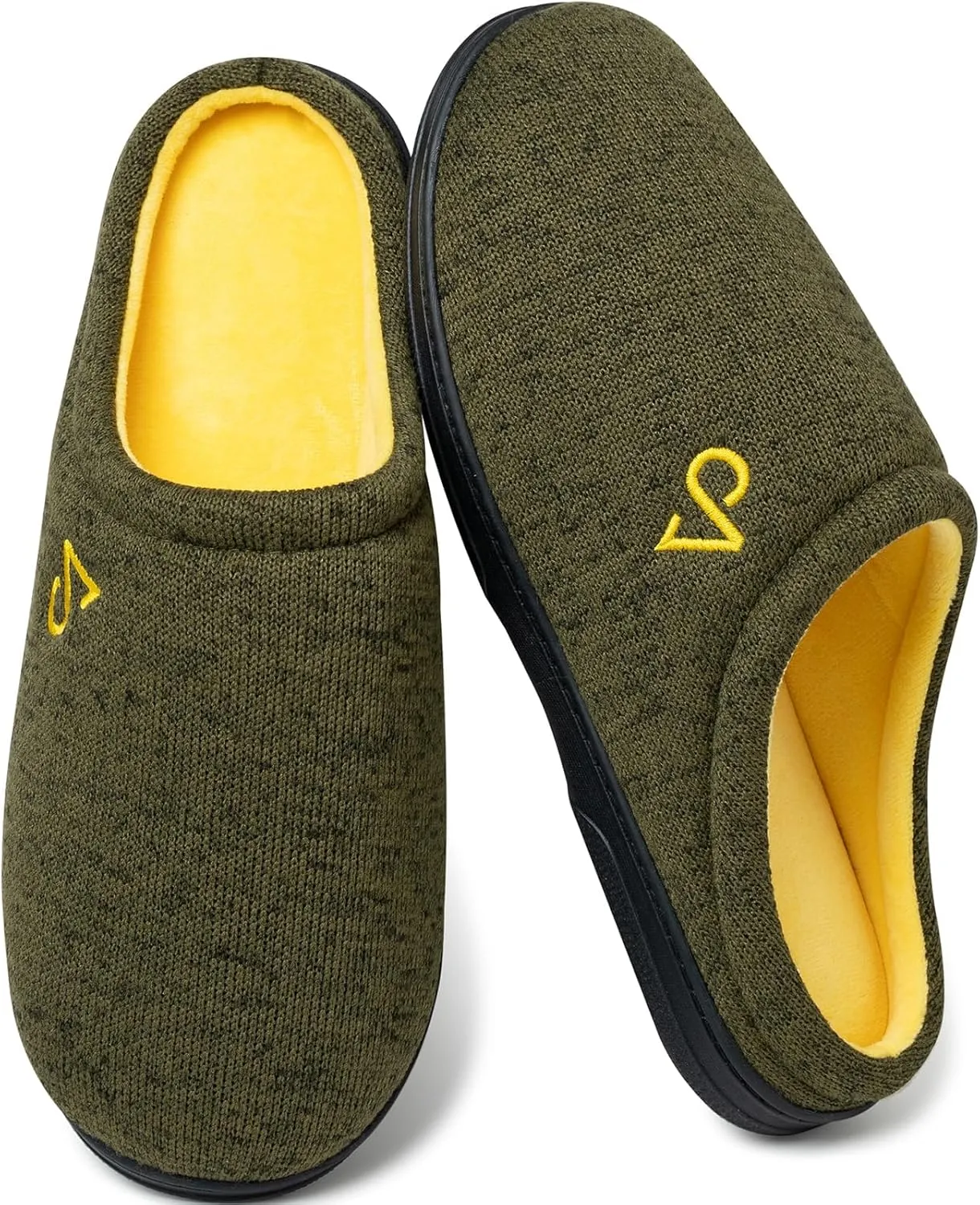 Men's Cozy House Slippers Indoor Shoes Memory Foam Insoles & Rubber Soles
