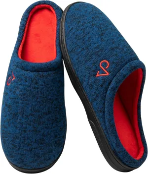 Men's Cozy House Slippers Indoor Shoes Memory Foam Insoles & Rubber Soles