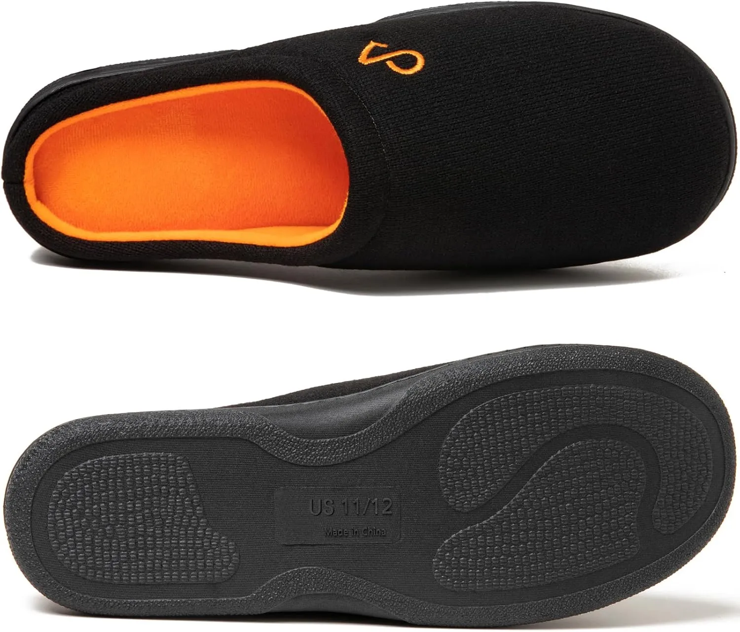 Men's Cozy House Slippers Indoor Shoes Memory Foam Insoles & Rubber Soles