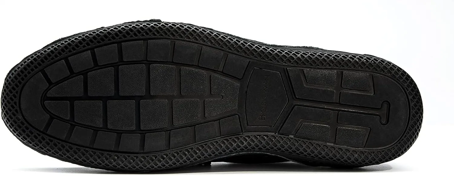 Men's Loafer Premium Genuine Leather Shoes Casual Slip on Shoes Breathable Driving Shoes