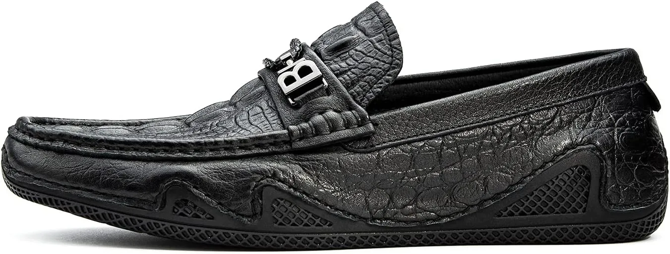 Men's Loafer Premium Genuine Leather Shoes Casual Slip on Shoes Breathable Driving Shoes