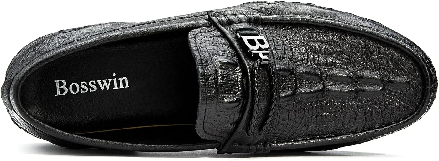 Men's Loafer Premium Genuine Leather Shoes Casual Slip on Shoes Breathable Driving Shoes