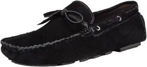 Mens Loafers Genuine Leather Stitching Details Anti-Slip Lightweight Flexible Flat Heel Resistant Classic Casual Deck Shoes