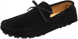 Men's Loafers Shoes Round Toe PU Leather Driving Style Loafer Lightweight Flexible Comfortable Walking Slip On