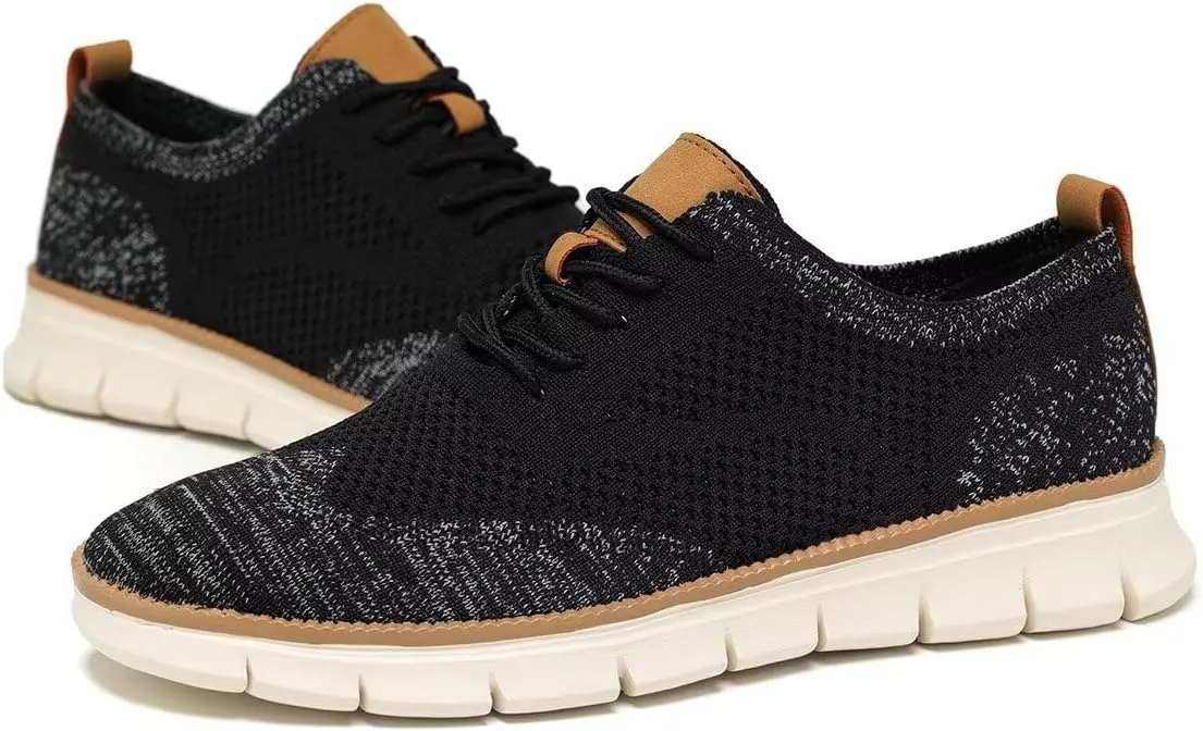 Men's Oxfords Lace-Up Lightweight Casual Walking Shoes Fashion Sneakers Shoes