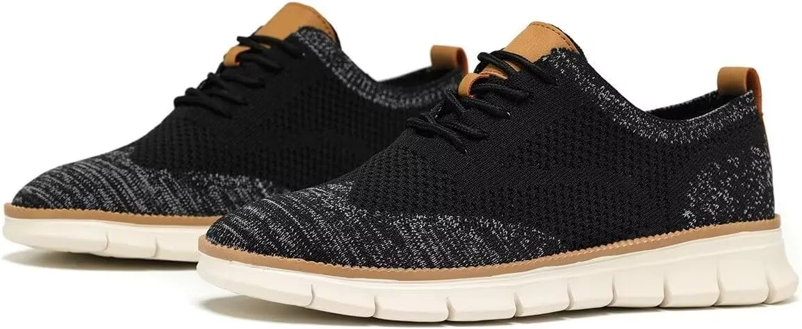 Men's Oxfords Lace-Up Lightweight Casual Walking Shoes Fashion Sneakers Shoes