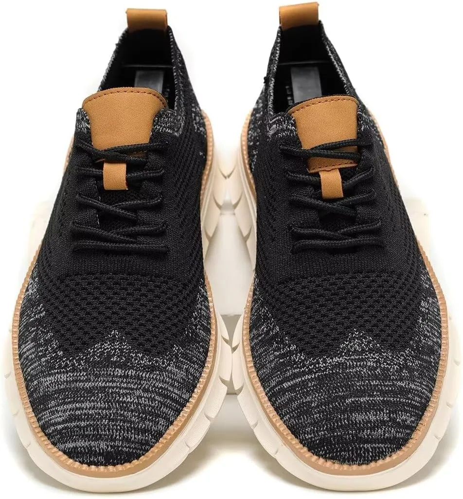 Men's Oxfords Lace-Up Lightweight Casual Walking Shoes Fashion Sneakers Shoes