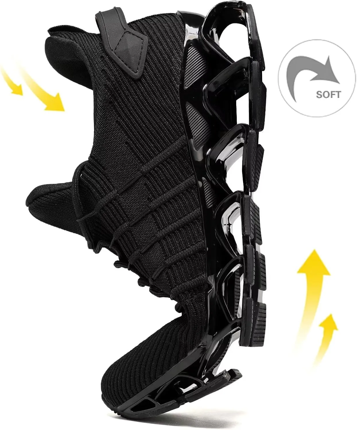 Mens Running Shoes Mesh Breathable Trail Runners Fashion Sport Blade Walking Tennis Sneakers