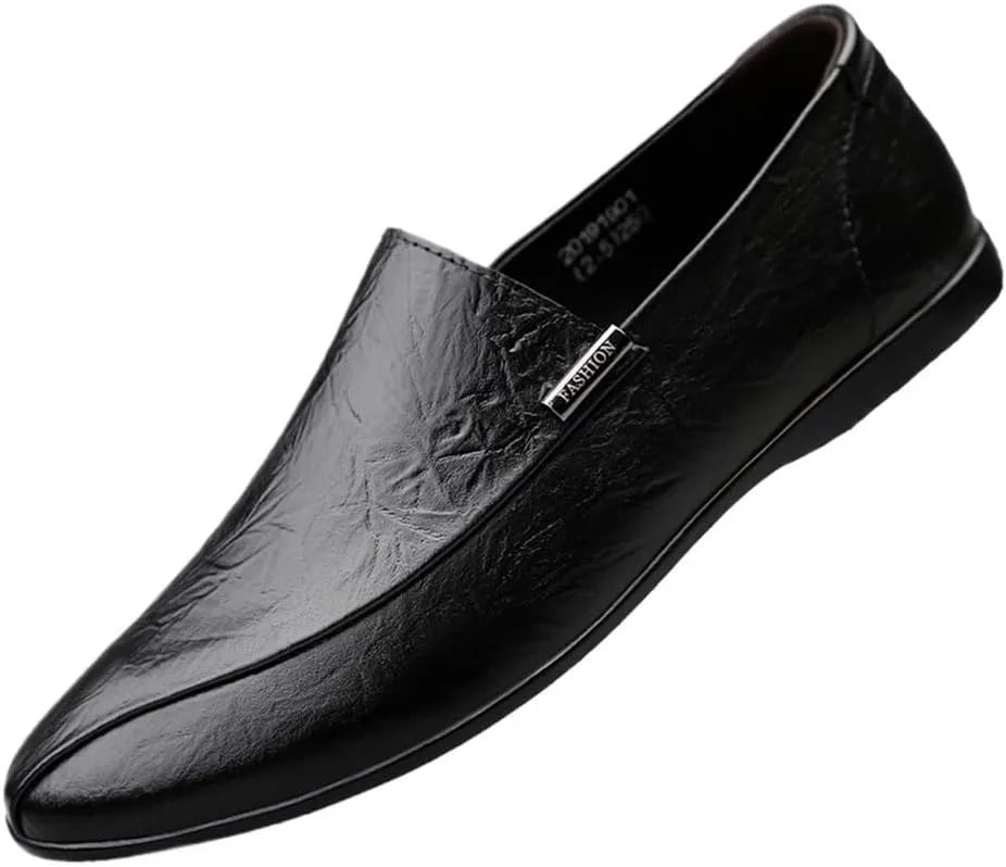 Mens Slip Resistant Loafers Shoes Breathable Slip On Comfortable Driving Style for Casual Events Business Outdoors Wedding