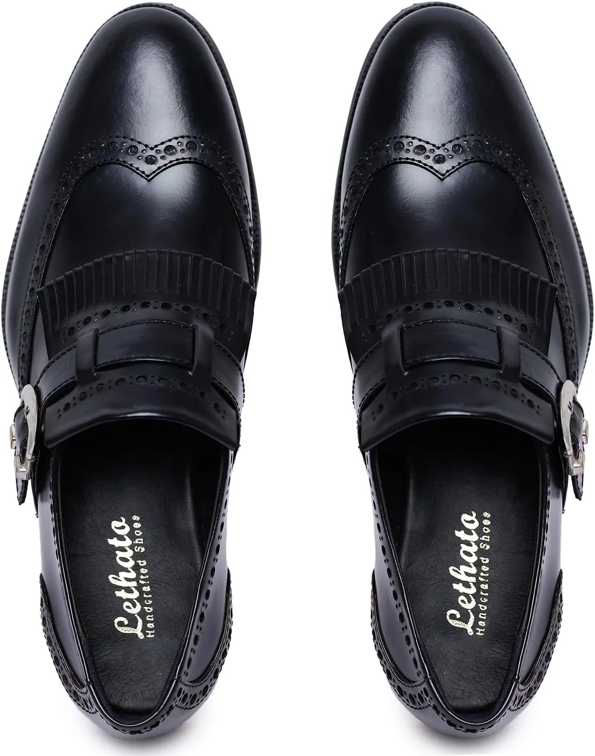 Men's Wingtip Brogue Kiltie Monk Strap Loafer Dress Shoes