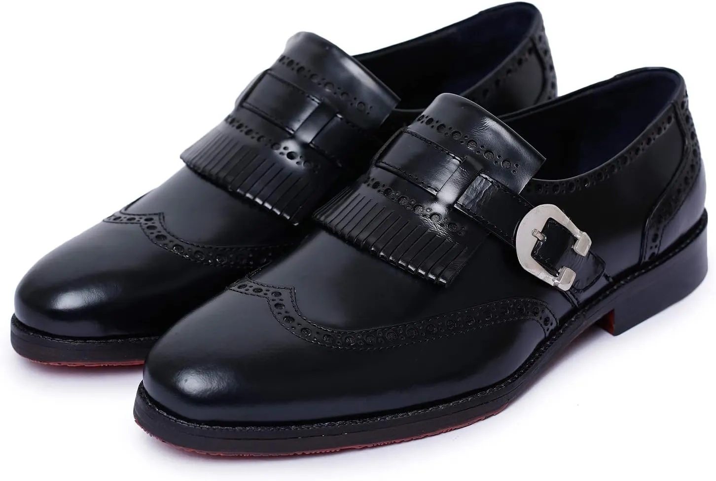 Men's Wingtip Brogue Kiltie Monk Strap Loafer Dress Shoes