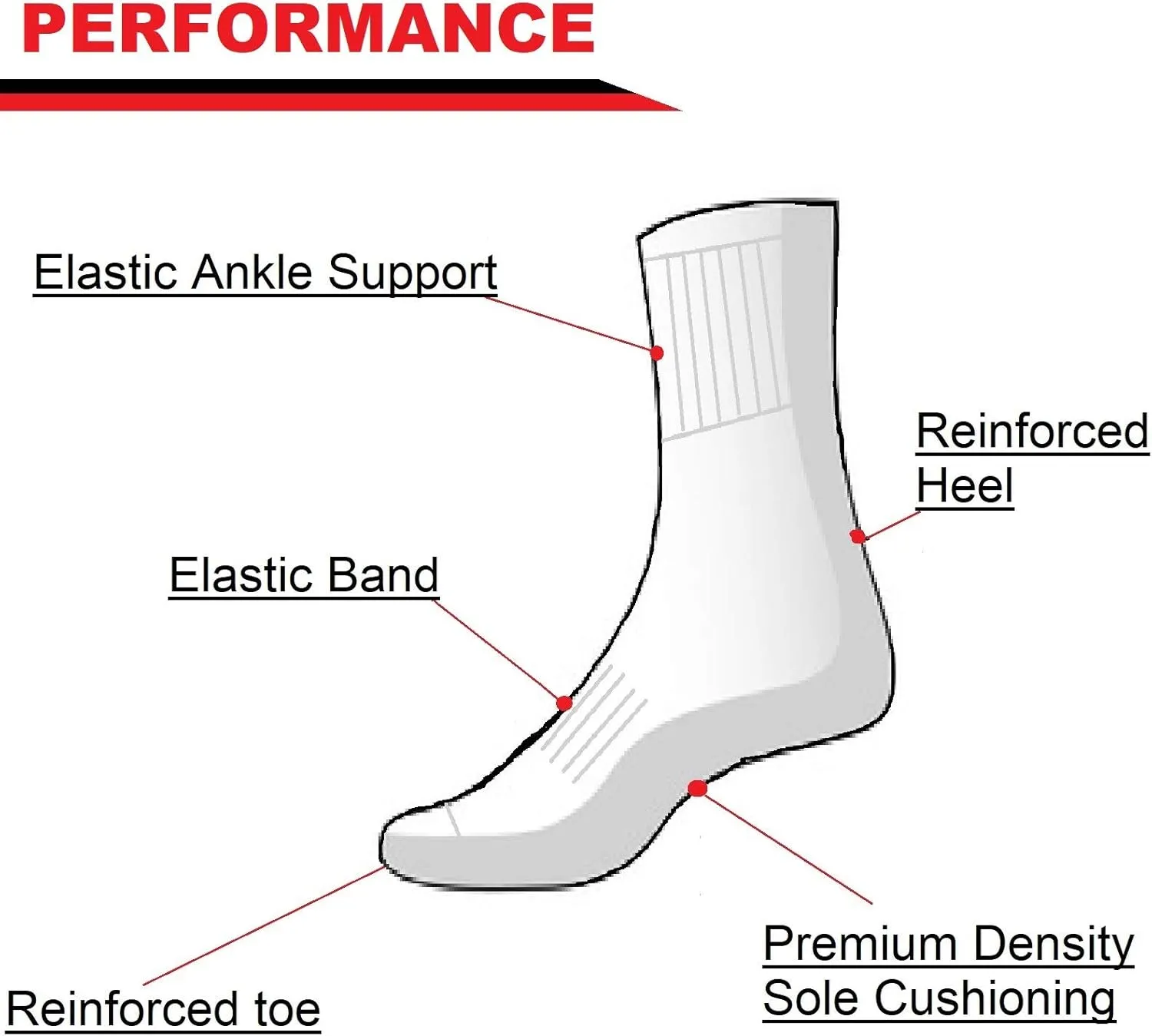 Merino Wool Micro Crew Socks For Men & Women, Cushioned Boot Dress Socks for Hiking Outdoor Activities