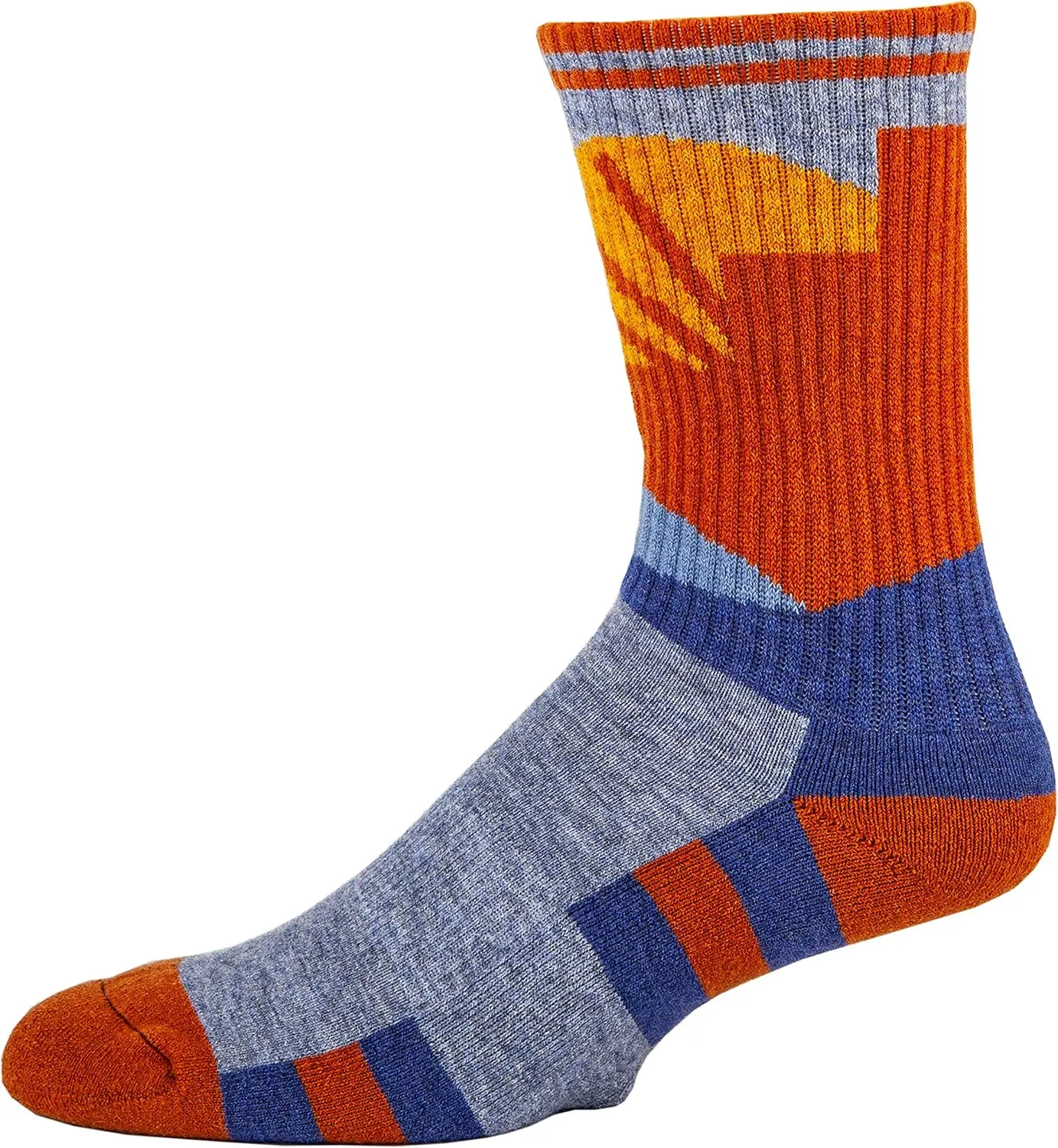 Merino Wool Micro Crew Socks For Men & Women, Cushioned Boot Dress Socks for Hiking Outdoor Activities