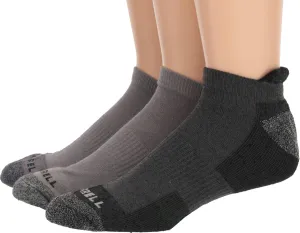 Merrell Unisex-Adult Wool Everyday Hiking Low Cut Socks - 3 Pairs - Cushioned Moisture Wicking