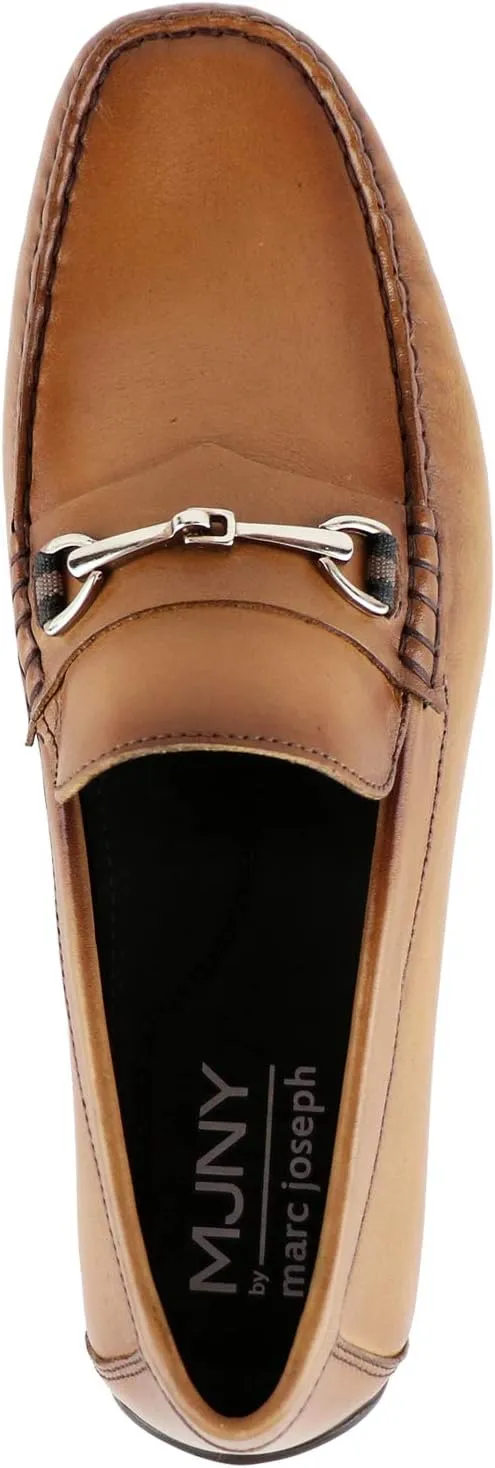 MJNY Mens Casual Comfortable Genuine Leather Lightweight Driving Moccasins Classic Fashion Buckle Loafer Slip On Breathable Driving Loafer