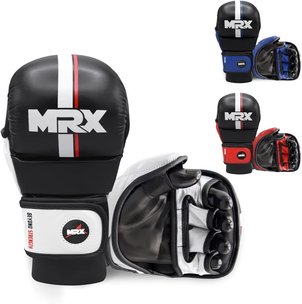 MMA Sparring Pro Gloves, with Open Ventilated Palm, Martial Arts Mitts Suitable for Men Women, Kara Cage Fighting, Combat Sports Training, Muay Thai, Punching Bag and Kickboxing