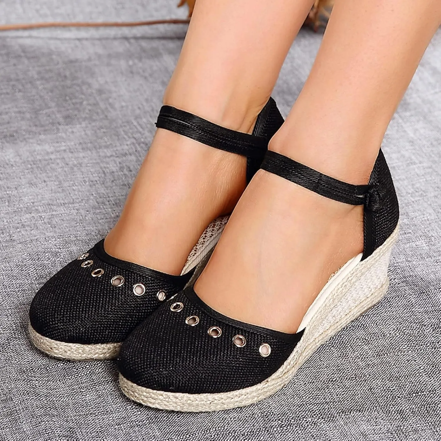 Mules for Women Wedge Sandals Comfortable Dressy Summer Closed Toe Casual Slip On Shoes with Adjustable Hook Loop Slippers Clogs Arch Support Alicegana Comfort Walking Orthopedic Sandal Mule