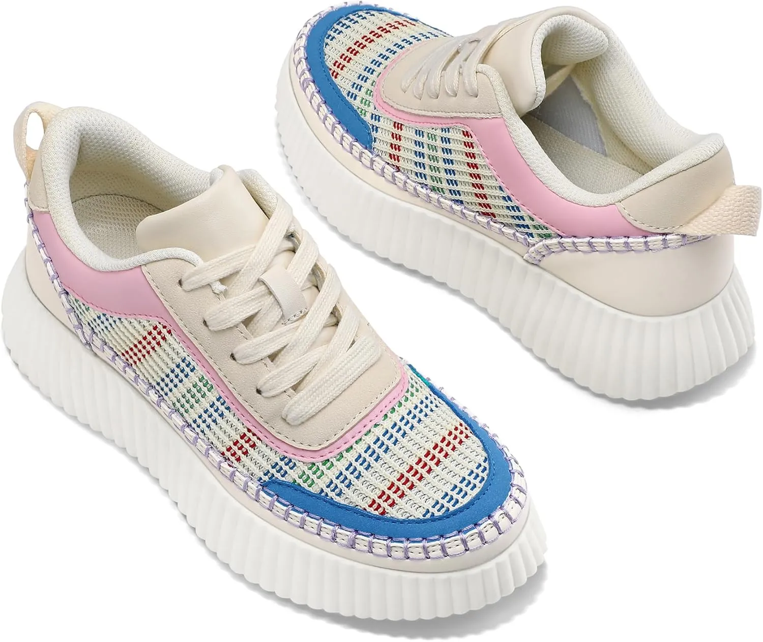 mysoft Women's Platform Chunky Sneakers Comfortable Lightweight Fashion Sneaker Casual Walking Shoes
