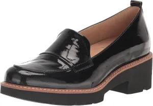 Naturalizer Women's Darry Slip-On Lightweight Lug Sole Heeled Loafer