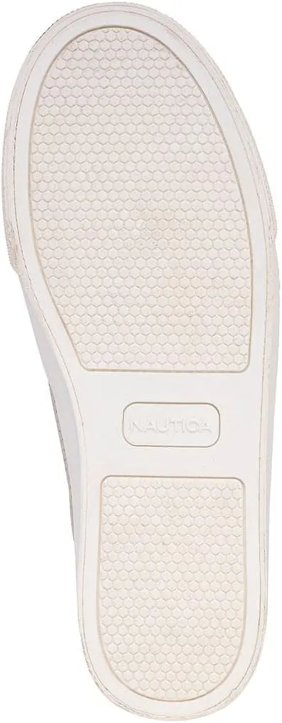 Nautica Women’s Lace-Up Fashion Sneakers – Low-Top Casual Walking & Tennis Shoes with Platform or Regular Heel