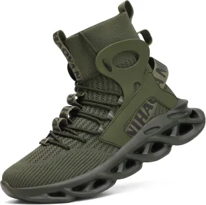 Nihaoya Mens Tennis Shoes Breathable Athletic Sneakers Lightweight Sport Shoes for Workout Walking