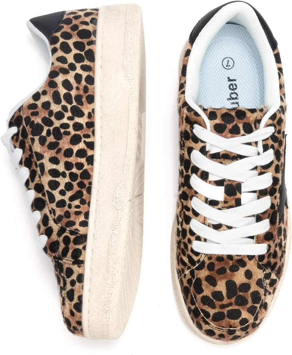 Niluber Star Sneakers for Women Low Top Comfortable Cushioned White Gold Sliver Leopard Platform Sneakers Lace Up Red Glitter Platform Party Shoes