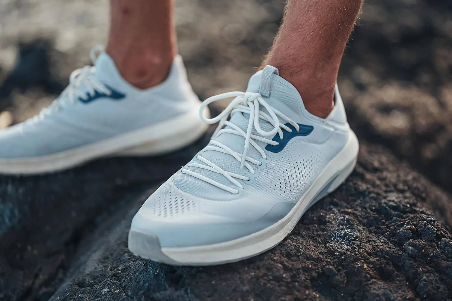 OLUKAI Kaholo Men's Athletic Sneakers, Lightweight & Breathable Mesh, Comfort Fit & Wet Grip Rubber Soles, Durable & Supportive