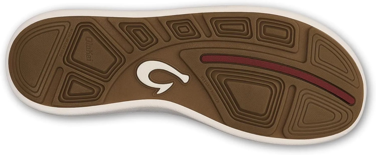 OLUKAI Moku Pae Men's Boat Shoes, Water Resistant & Breathable Mesh, Easy Slip On Design, Quick-Drying & Enhanced Traction