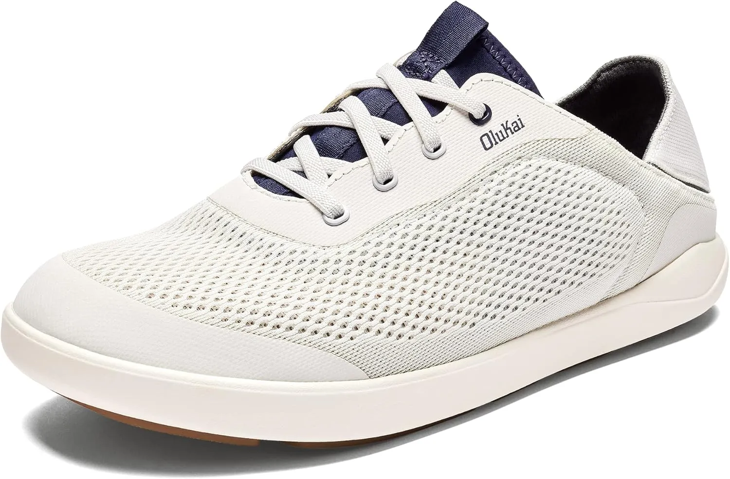 OLUKAI Moku Pae Men's Boat Shoes, Water Resistant & Breathable Mesh, Easy Slip On Design, Quick-Drying & Enhanced Traction