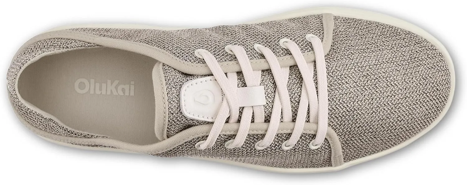 OLUKAI Pehuea Li Women's Lace-Up Sneakers, Casual Everyday Shoes with Drop-in Heel, Lightweight & Breathable Mesh Design, All-Day Comfort & Support