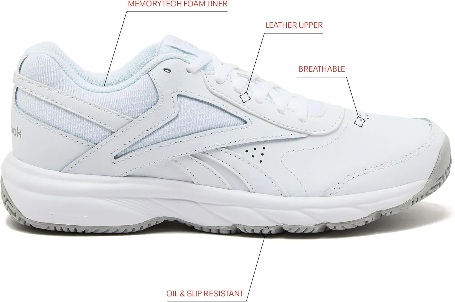 Reebok Men's Work N Cushion 4.0 Walking Shoe