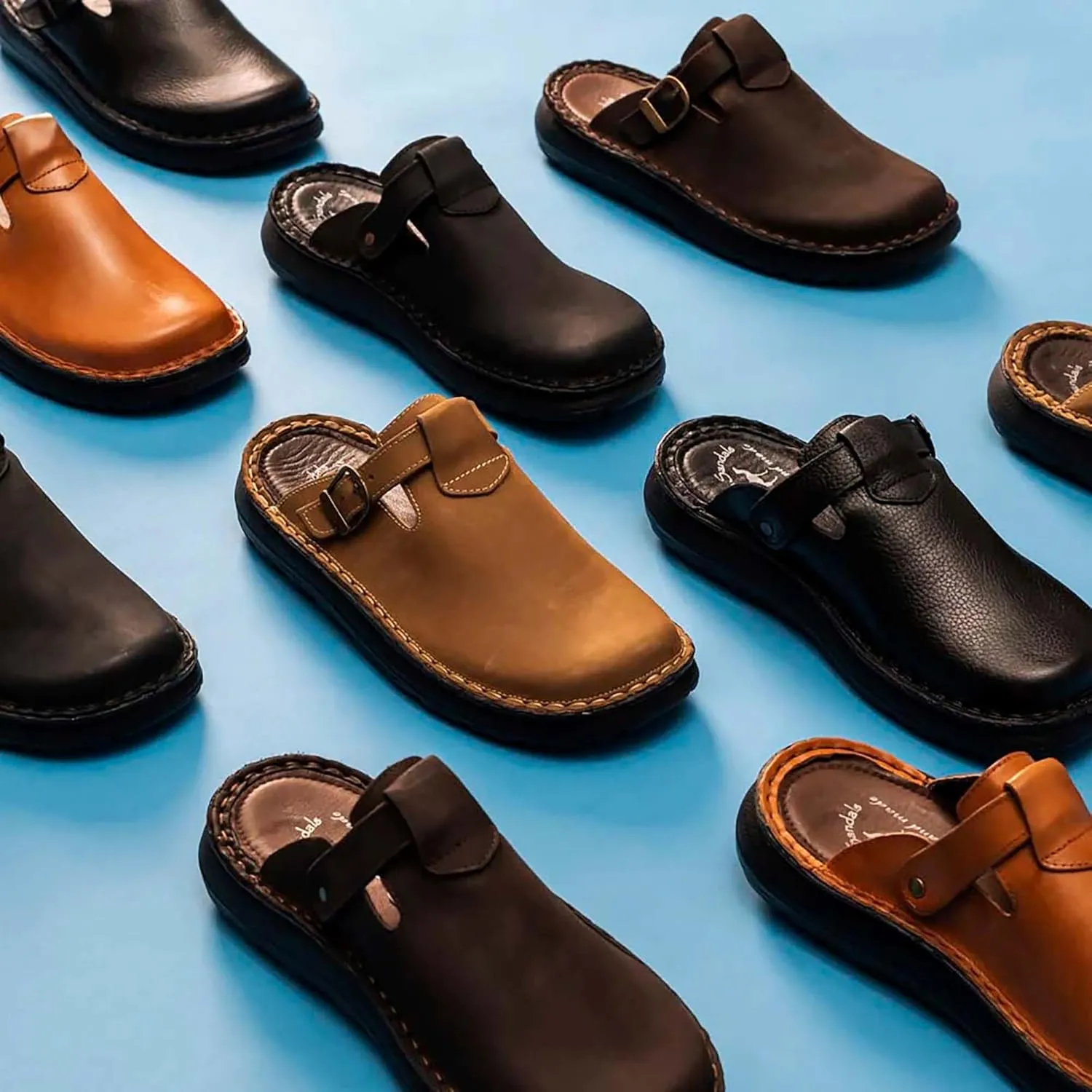 Sawyer - Leather Clog-Toe Sandal - Mens Sandals