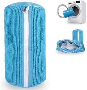 Shoe Washing Machine Bag: 2-Pack Laundry Shoe Bag for Washer and Dryer - Durable Shoe Washing Bag, Hidden Zipper Shoe Cleaning Bag, Shoe Bag for Washing Machine, Shoe Laundry Bag (Blue 2PCS)
