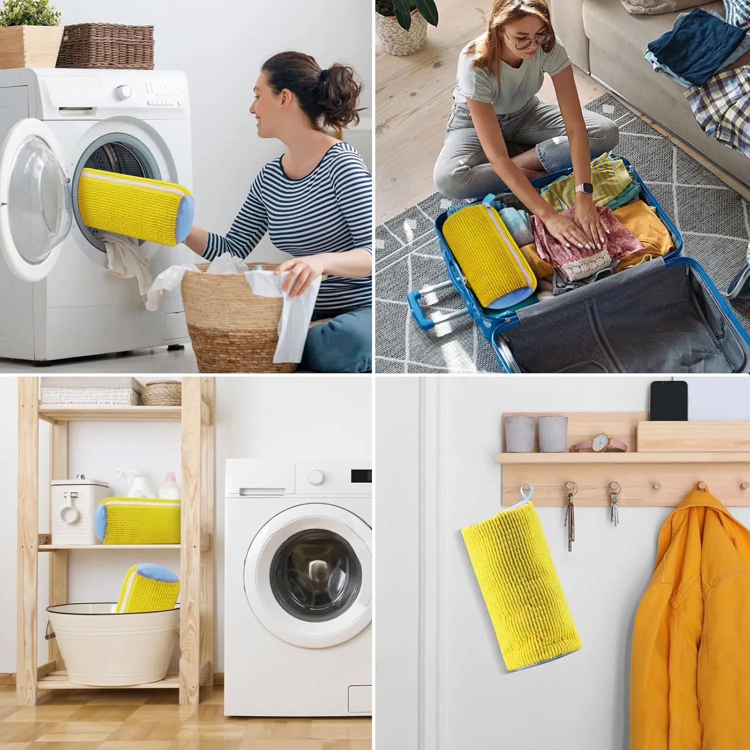 Shoe Washing Machine Bag,Shoe Laundry Bags for Sneakers, Reusable Shoe Cleaning Bag for All Shoe Sizes