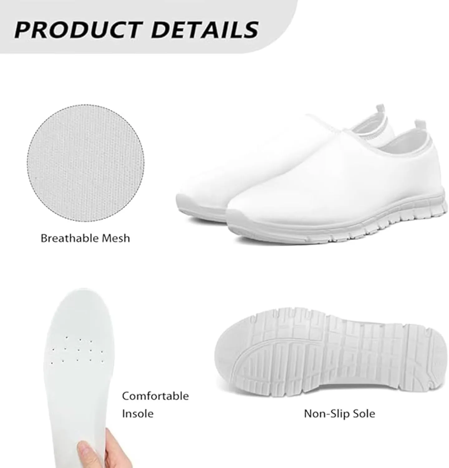 Shoes for Womens Flats Sneakers Sport Athletic Tennis Shoe Slip on Loafers Footwear