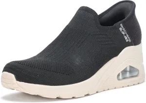 Skechers Women's Uno Wedge-Kickin' Knit Hands Free Slip-ins Sneaker